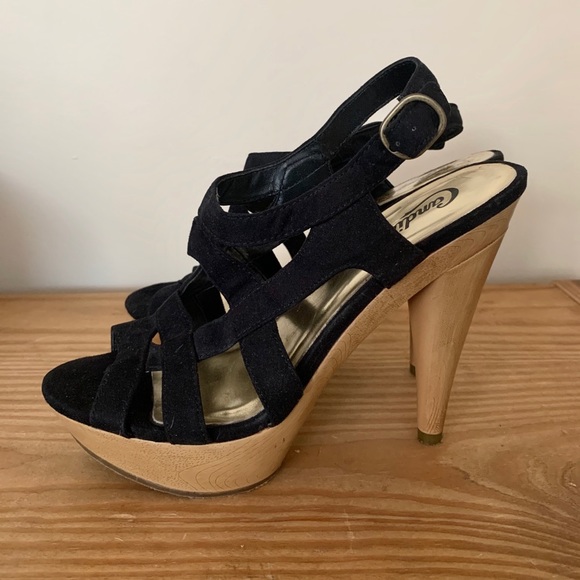 Candie's Shoes - 3/$20 Candie’s Strappy Wood Heels